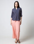 Connexion Blouse Khosibo Print Stripes Shanghai Collar