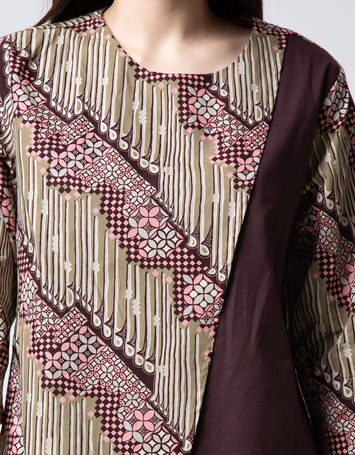 Connexion Long Sleeve Blouse Plain Batik Lurus