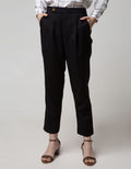 Connexion Formal Long Pants Crop With Horn Button Waist Band 