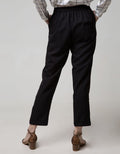 Connexion Formal Long Pants Crop With Horn Button Waist Band 