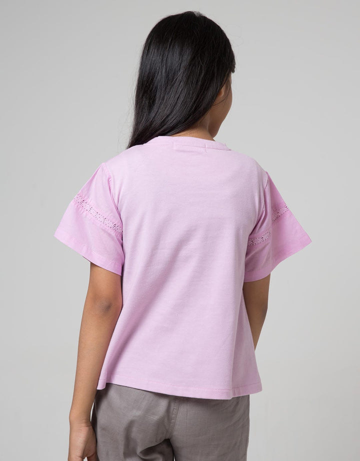 Aero Kids Short Sleeve T-Shirt Fashion Tee With Embro