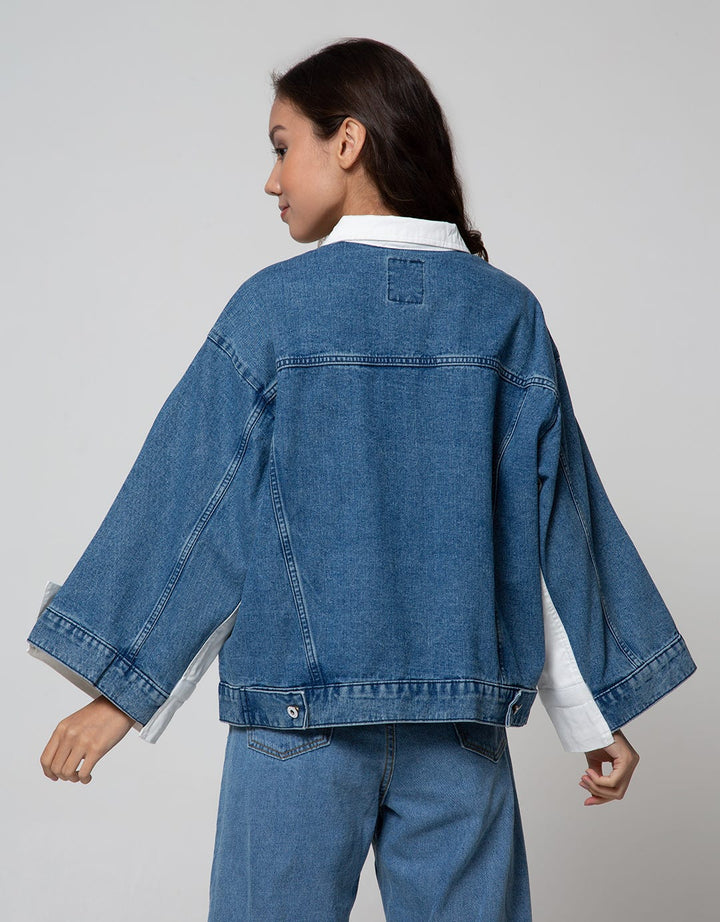 Nevada Jacket Kombinasi Woven