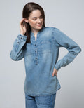 Nevada Long Sleeve Denim Shirt Women