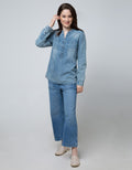 Nevada Long Sleeve Denim Shirt Women