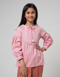 Aero Kids Long Sleeve Blouse Top Woven Tassel