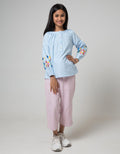 Aero Kids Long Sleeve Blouse Top Woven Hand Embroidery