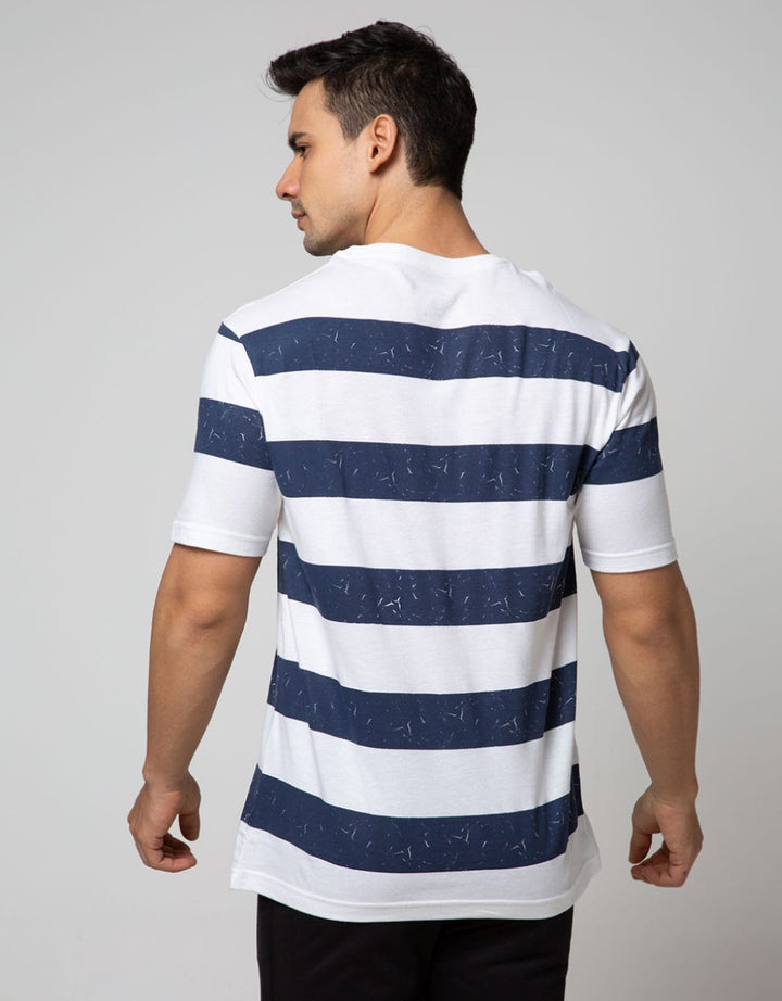 Nevada Short Sleeve T-Shirt Print Big Stripe Men
