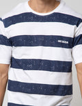 Nevada Short Sleeve T-Shirt Print Big Stripe Men