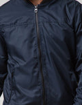 Nevada Jacket Woven With Bomber Leather Collar