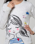 Aero Kids Sweatshirt GirLong Sleeve With Butterfly