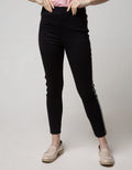Connexion Casual Long Pants Ponte Knit With Stripes