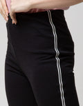 Connexion Casual Long Pants Ponte Knit With Stripes