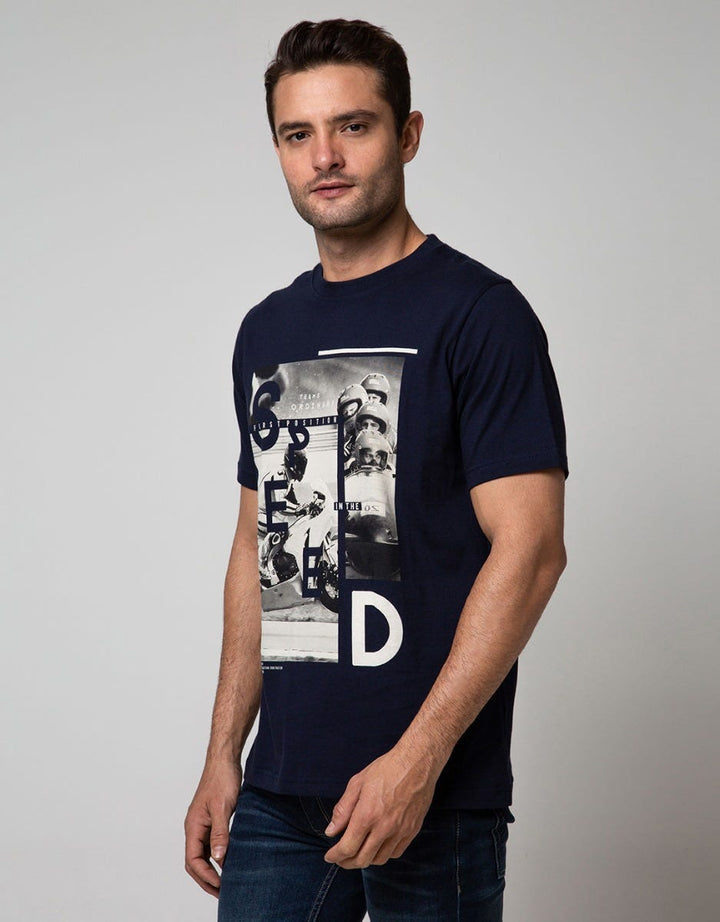 T Zone Short Sleeve T-Shirt Photoprint Motor Cross