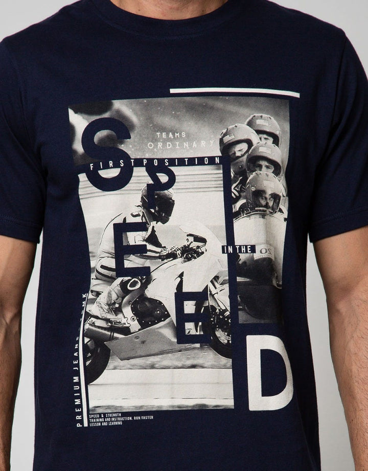 T Zone Short Sleeve T-Shirt Photoprint Motor Cross