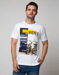 T Zone Short Sleeve T-Shirt Photoprint Motor Cross
