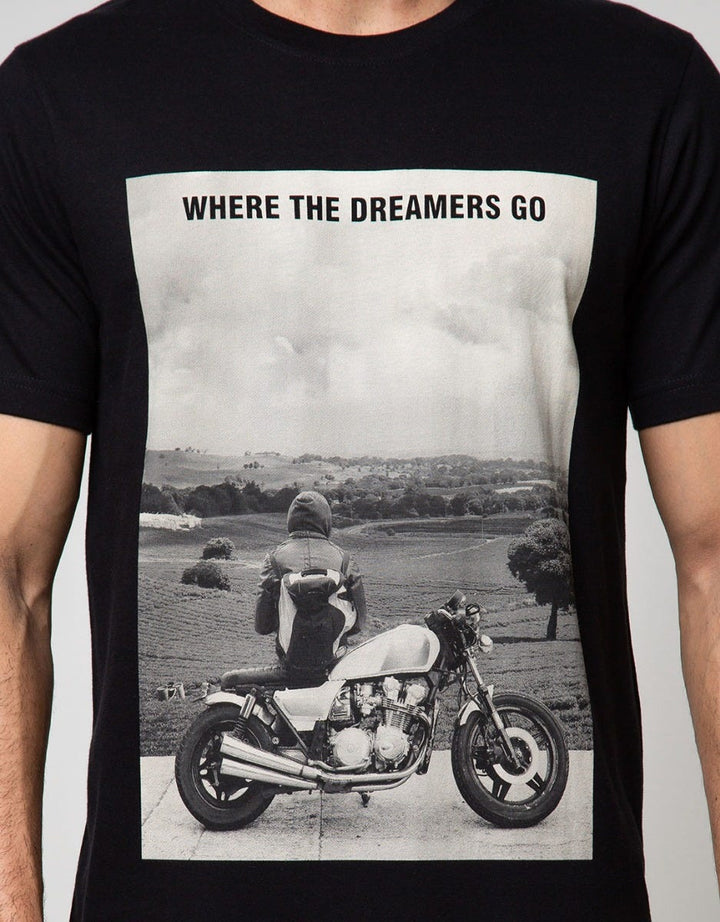 T Zone Short Sleeve T-Shirt Photoprint Motor Cross