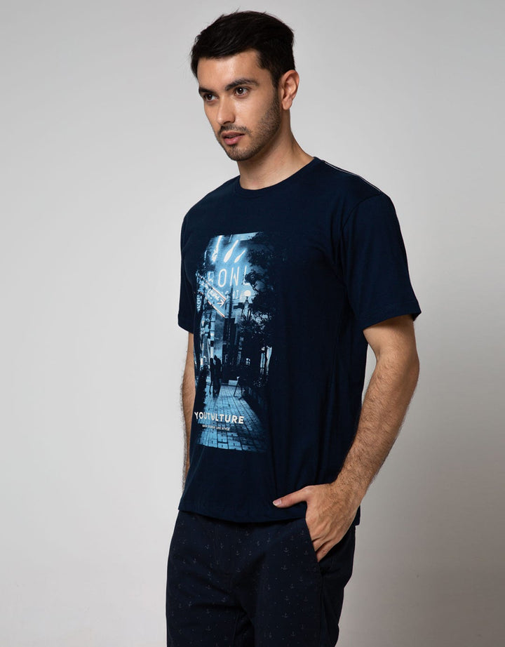 T Zone Short Sleeve T-Shirt Photoprint City Youth Culture