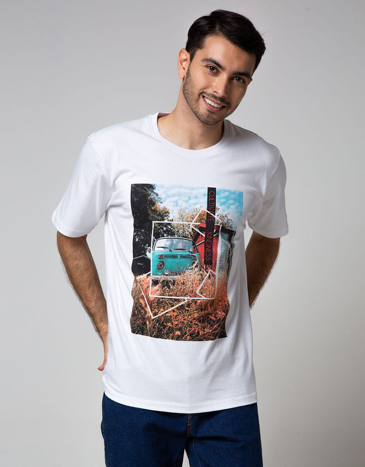 T Zone Short Sleeve T-Shirt Photoprint City Van