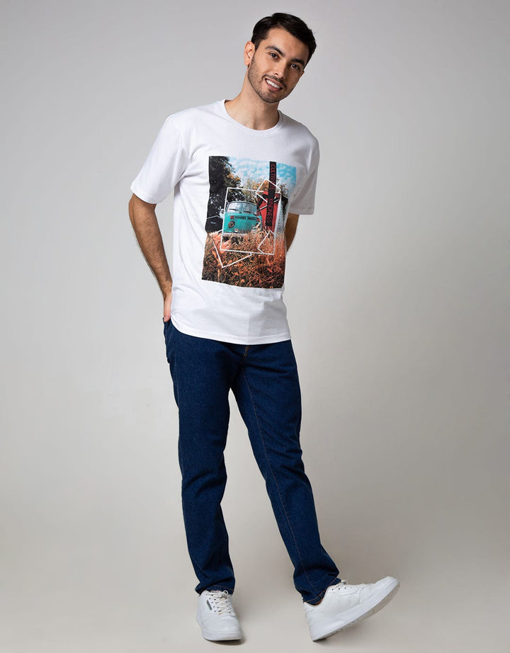 T Zone Short Sleeve T-Shirt Photoprint City Van