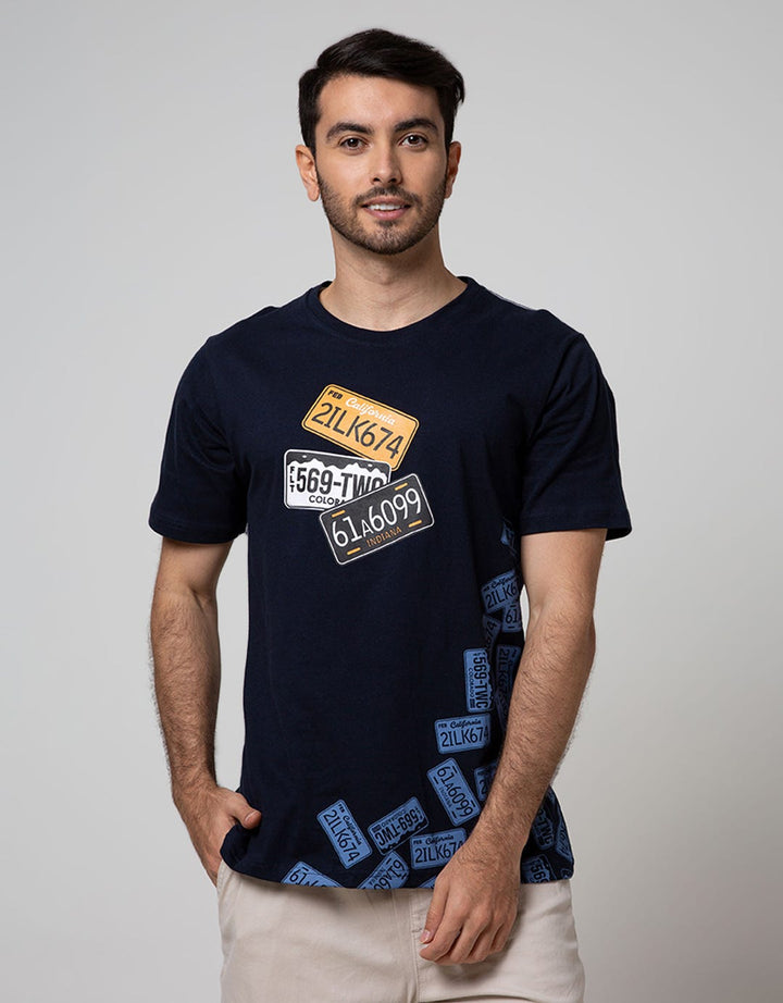 T Zone Short Sleeve T-Shirt Print Theme