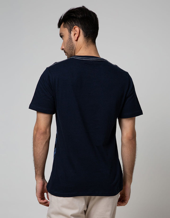 T Zone Short Sleeve T-Shirt Print Theme