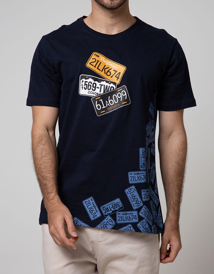 T Zone Short Sleeve T-Shirt Print Theme