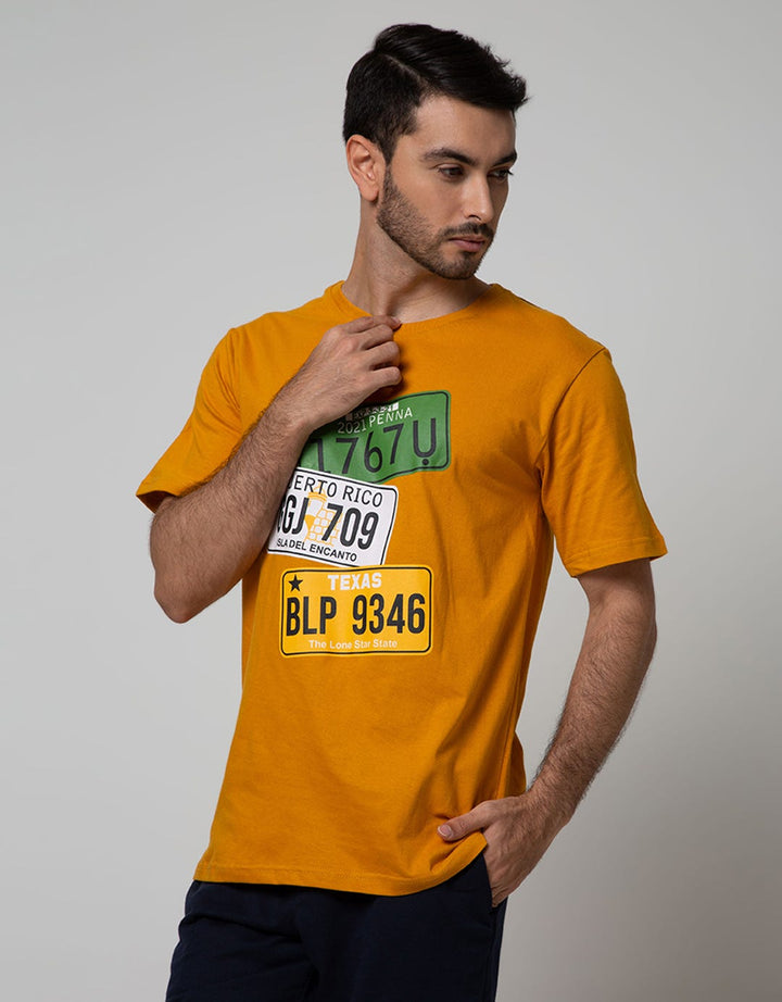 T Zone Short Sleeve T-Shirt Print Theme
