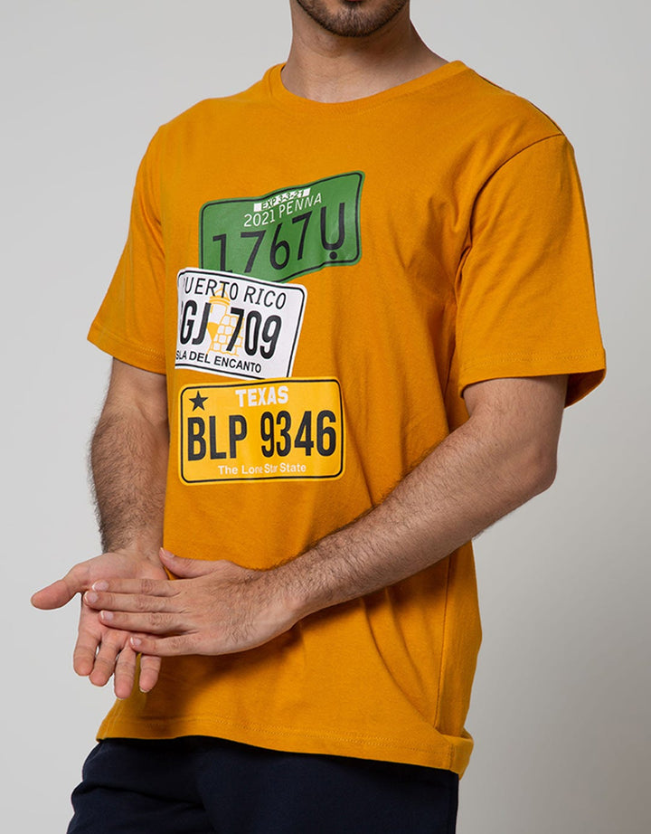 T Zone Short Sleeve T-Shirt Print Theme