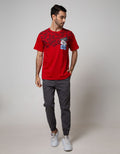 T Zone Short Sleeve T-Shirt Print Theme