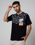 T Zone Short Sleeve T-Shirt Print Theme