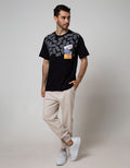 T Zone Short Sleeve T-Shirt Print Theme
