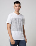 T Zone Short Sleeve T-Shirt Print Stripe