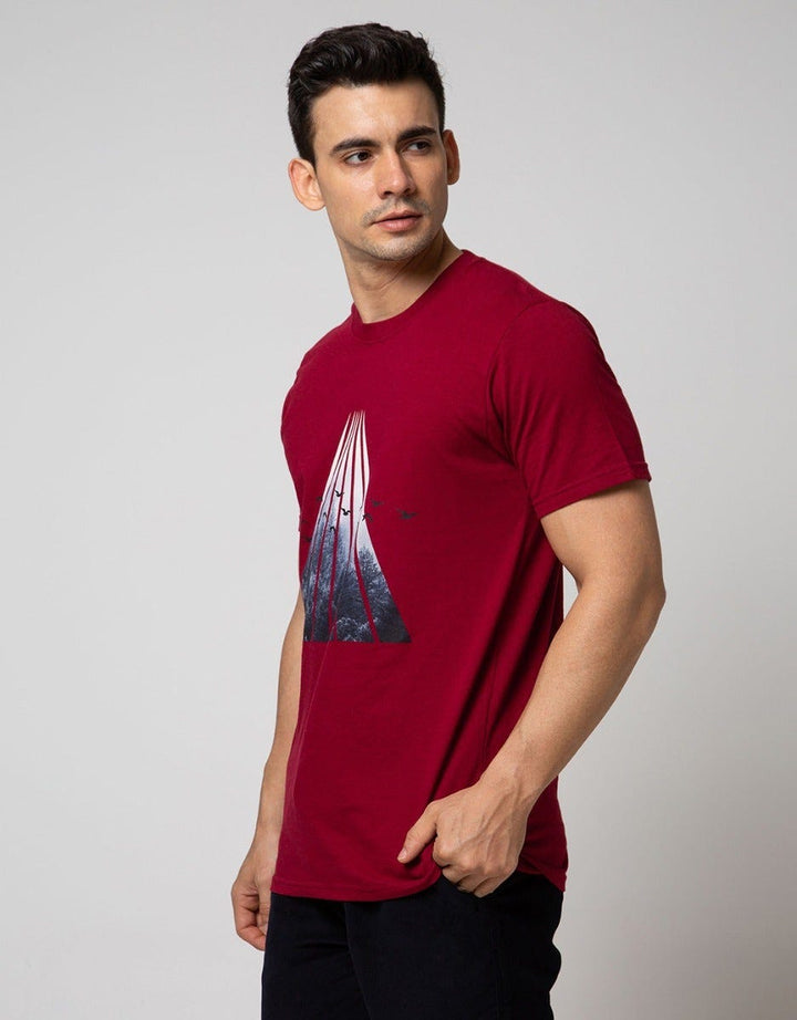 T Zone Short Sleeve T-Shirt Triangle