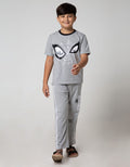 Marvel Top - Bottom Set Short Sleeve T-shirt Long Pants Spiderman Eye