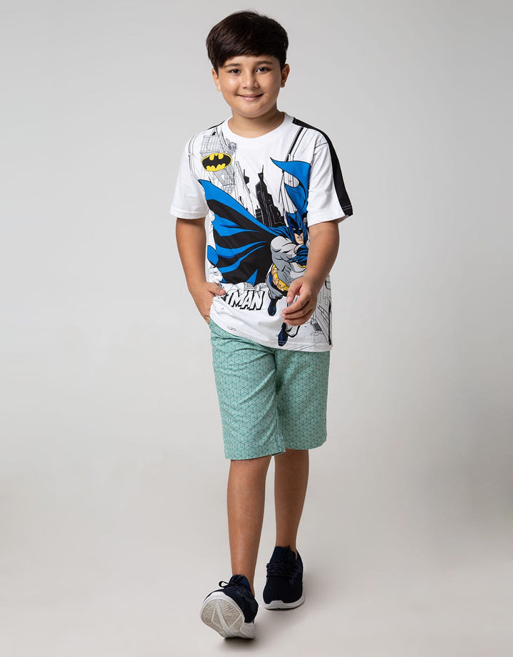 Character Short Sleeve T-Shirt Batman Fly City B