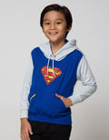 Character Sweater Superman Hood Logo