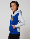 Character Sweater Superman Hood Logo