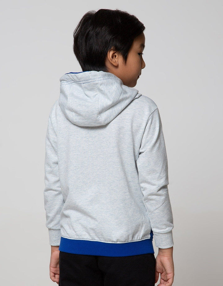 Character Sweater Superman Hood Logo