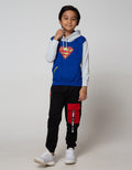 Character Sweater Superman Hood Logo
