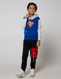 Character Sweater Superman Hood Logo
