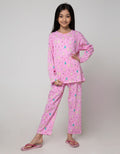 Kidz Too Top - Bottom Set Piyama Long Shirt Long Pants Obl Fullprint Bunny