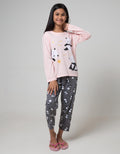 Kidz Too Top - Bottom Oblong Pajamas Set Long Sleeve Short Pants Panda