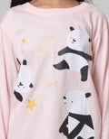 Kidz Too Top - Bottom Oblong Pajamas Set Long Sleeve Short Pants Panda