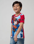 Character Short Sleeve T-Shirt Superman Stand Sublim Stripe