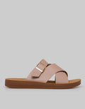 St. Yves Cross Strap Slipper Sandals Wanita