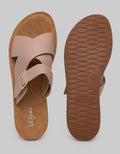 St. Yves Cross Strap Slipper Sandals Wanita
