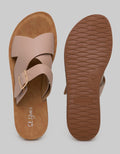 St. Yves Cross Strap Slipper Sandals Wanita
