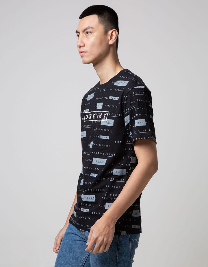 T Zone Short Sleeve T-Shirt Fullprint Dreams