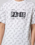T Zone Short Sleeve T-Shirt Fullprint Paris