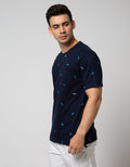 T Zone Short Sleeve T-Shirt Fullprint Aop Pocket Origami